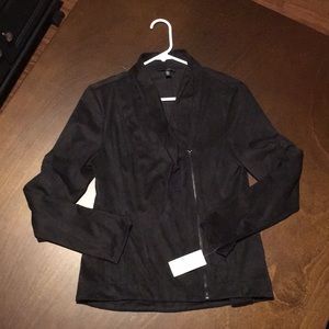 NWT Jessica Simpson Suede Zip Up Jacket - L